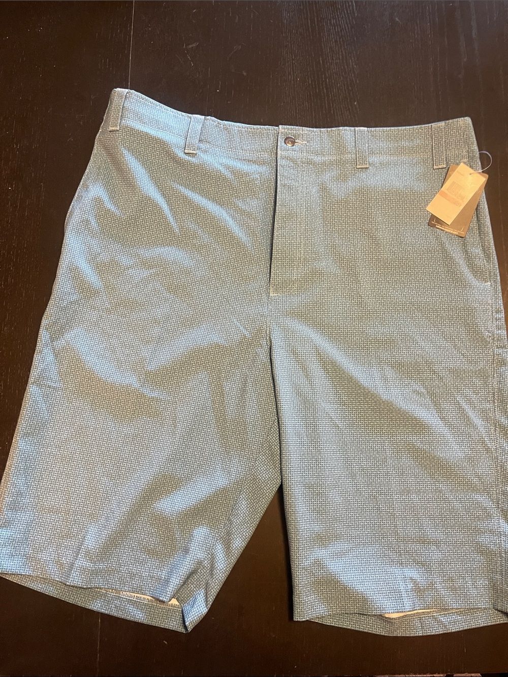 Callaway Light Blue Micro-Texture Flat-Front Golf Shorts size 40T NWT